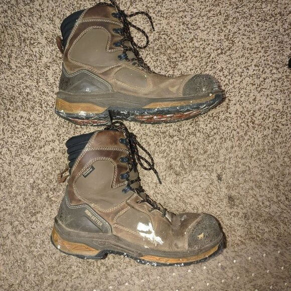 Irish Setter Mens Ultra Dry Waterproof Work Boots 83840 Brown Size 9.5 - Picture 4 of 10